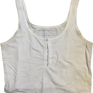 Aeropostale Classic White Tank Top